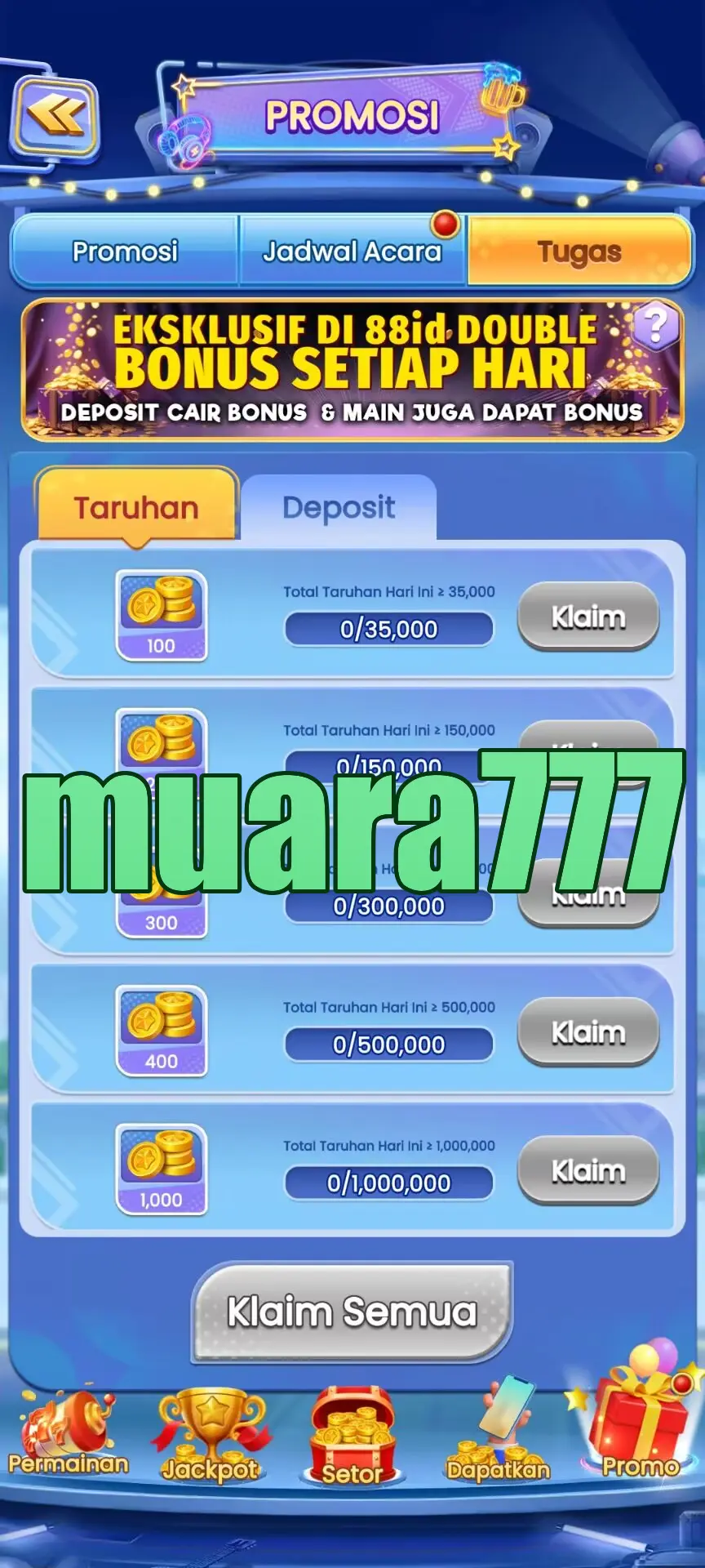 muara777 Tangkapan Layar Resmi APK